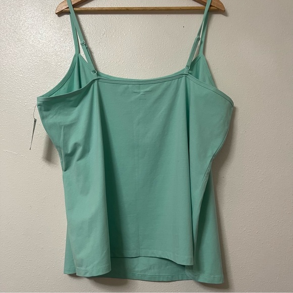 NWT Lane Bryant Plus Size Mint Green Cami Tank Top Cotton Blend 22/24 - Picture 5 of 7